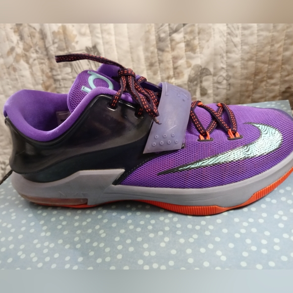 Nike Air KD7 Hyper Punch Kevin Durant Basketball Sneakers 7Youth - Picture 7 of 13